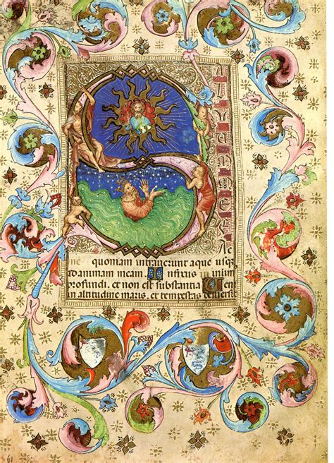 Book Of Hours From About 1400 Ad Illuminated Manuscript Medieval