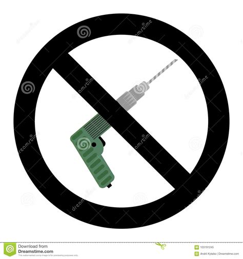 Do Not Use Drill Sign Stock Vector Illustration Of Banner 103191245