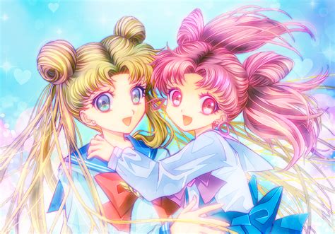 Tsukino Usagi And Chibi Usa Bishoujo Senshi Sailor Moon Drawn By Tsukasaki Ryouko Danbooru