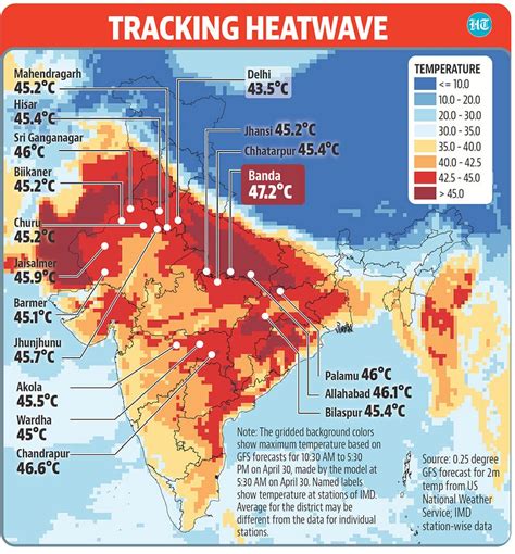 Surface Temperature Tops 60°c In Parts Of North India Satellite Images