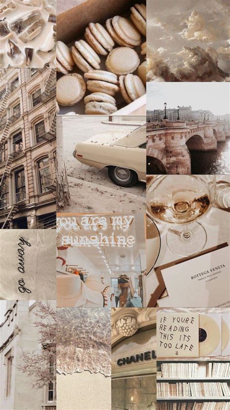 Beige Aesthetic Collage Wallpapers Top Free Beige Aesthetic Collage
