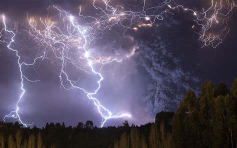 Lightning Thunder Volcano Wallpapers Hd Desktop And Mobile Backgrounds