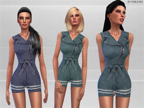 The Sims Resource Casual Jumpsuits Set