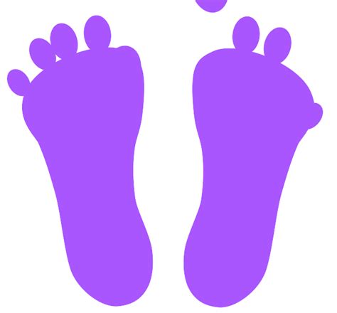 Purple Footprints Clip Art At Vector Clip Art Online