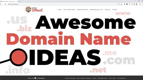 Domain Name Ideas 2019: How To Find The Best Domain Name Available 👌 ...