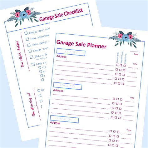 Preparing to Shop at Garage Sales + FREE Printables • Adirondack Girl