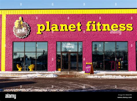 Marion - Circa January 2018: Planet Fitness local gym and workout