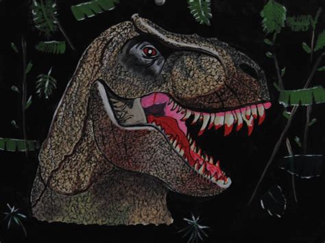 Terrible Lizard Painting By Robert Kelley