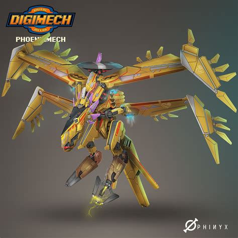 Artstation Phoenixmech Kevin Koesnodihardjo Digimon Wallpaper