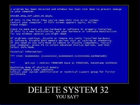 Delete System32