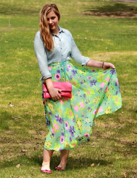 18 outfits with floral maxi skirts styleoholic