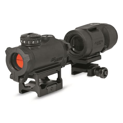 Sig Sauer Romeo Msr Red Dot Sight And Juliet3 Micro 3x Magnifier Combo