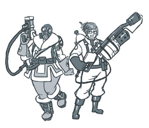 Overwatch Pyro Tf2 Mei By Cactuxoup On Newgrounds