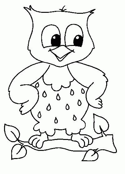 Baby Owls Coloring Sheet To Print