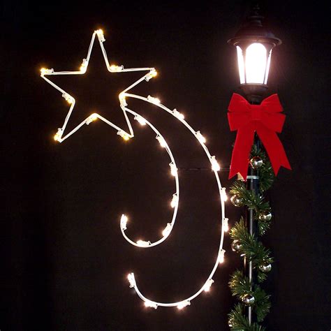 Outdoor Christmas Decorations 5 Swirling Star Silhouette