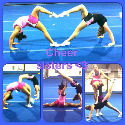 Cool Cheer Poses With Your Cheer Sister Turnen Foto S
