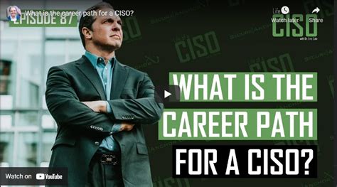 what is the career path for a ciso secure anchor