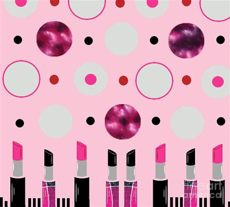 Polka Dots And Lipstick Digital Art By Shaunia Mckenzie Fine Art America