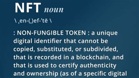 Merriam-Webster auctioning off non-fungible token definition for ...