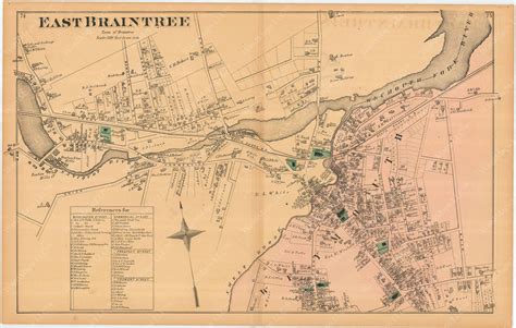 East Braintree Massachusetts 1876 Wardmaps Llc