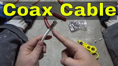 How To Install A Coaxial Cable F Connector Full Tutorial Youtube