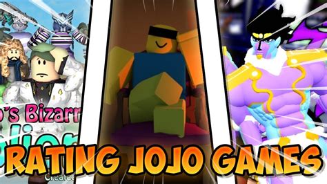 Rating Roblox Jojo Games Roblox Youtube