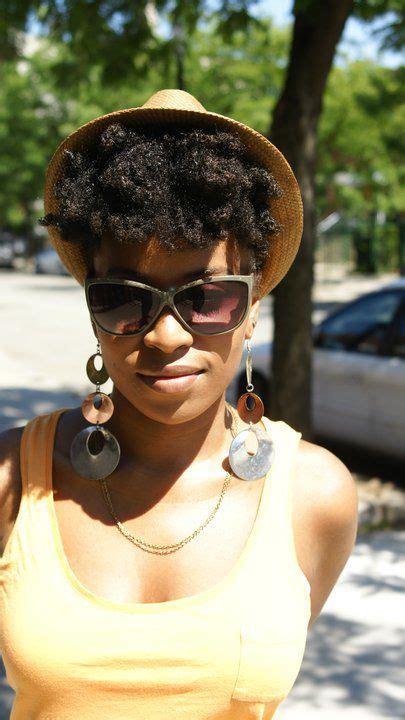 The simplest hairstyle to wear with your hat is a straight hairstyle. fedora + natural hair = good style | Natural hair styles ...
