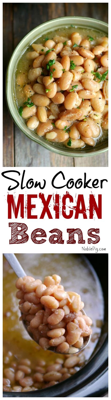 This recipe comes together easily and effortlessly! Slow Cooker Mexican Beans