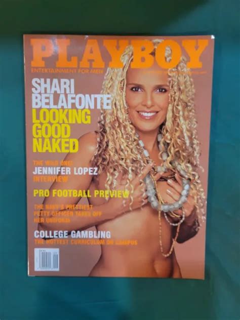 PLAYBOY MAGAZINE SEPTEMBER 2000 Shari Belafonte Nude W Centerfold Near