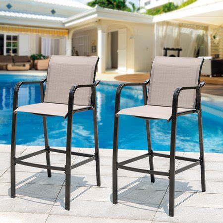 sundale outdoor brown counter height bar stool  weather