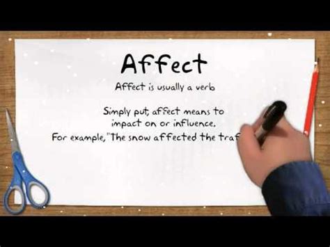 An Easy Way To Remember The Difference Between 'Affect' And 'Effect' | Grammar tips, Affect ...