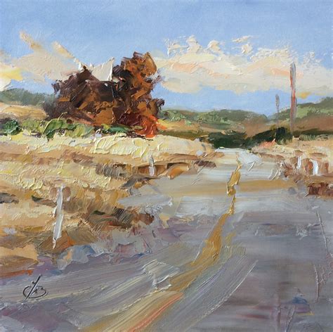 Tom Brown Fine Art Country Road Take Me Home By Tom Brown