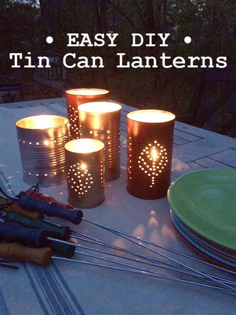 Summer Diy Tin Can Lanterns
