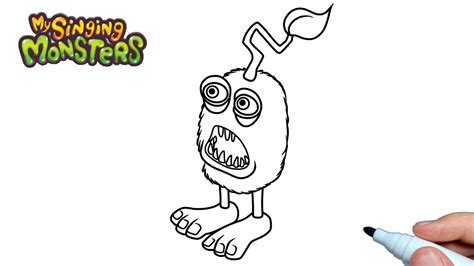 How To Draw Furcorn From My Singing Monsters Step By Step Youtube