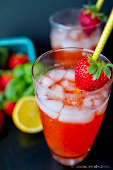 Strawberry Basil Lemonade Recipe By My Name Is Snickerdoodle