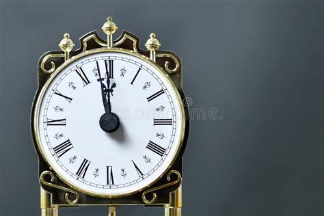 Midnight Clock Close Up Stock Photo Image Of Noon 12pm 254800