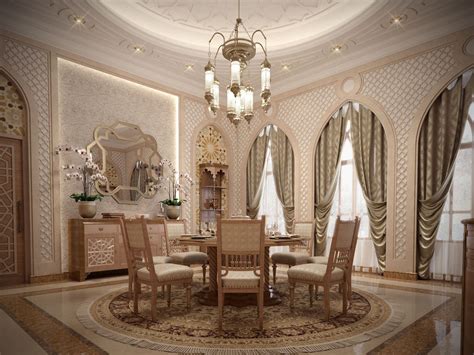 Islamic Interior Villa Qatar On Behance Luxury Interior House Interior
