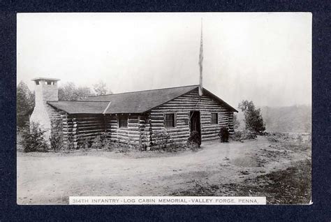 Log Cabin Memorial Veterans 314th Infantry Regiment Aef Postcards