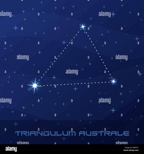 Triangulum Australe Constellation Stock Vector Images Alamy