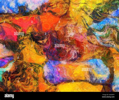 Colorful Abstract Painting Stock Photo Alamy