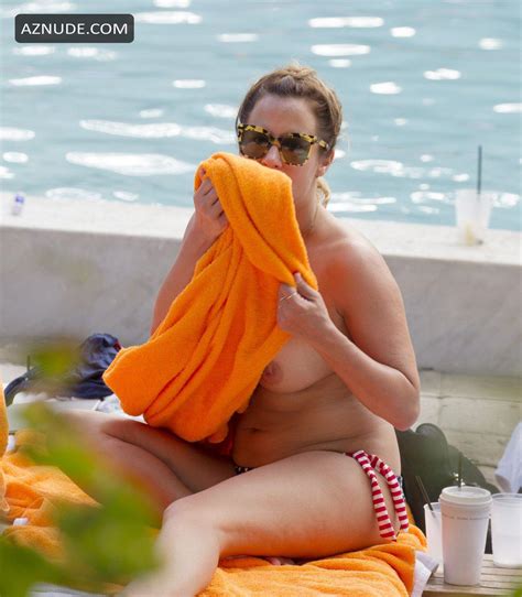 Caroline Flack Seen Topless At The Beach In Miami Aznude