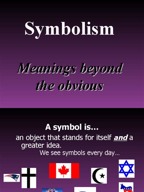 Symbolism Meanings Beyond The Obvious Pdf