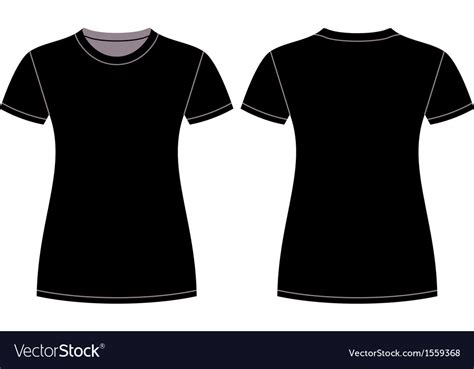 Black T Shirt Design Template Royalty Free Vector Image