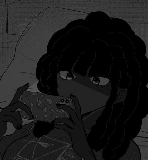 Black Anime Pfpicon In 2022 Black Girl Cartoon Black Girl Magic Art