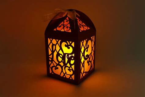 Love lantern svg, Paper lantern template