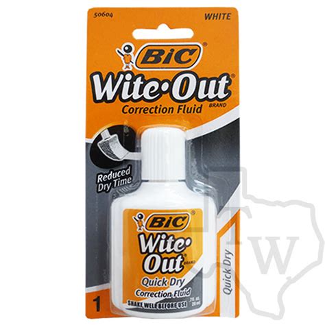 Bic Wite Out Fluid Quick Dry 1ct Essentials And Misc Office And Misc