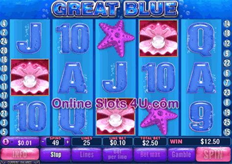 The reels hold a grand jackpot of 10,000 coins and offers various special features, such as free spins bonus rounds, stacked wild symbols, and a handy gamble function. Great Blue Slots Free | Online Slot Machine | Pokie ...