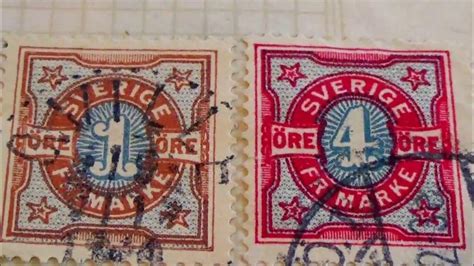 Oldrare Stamps From Sweden Youtube