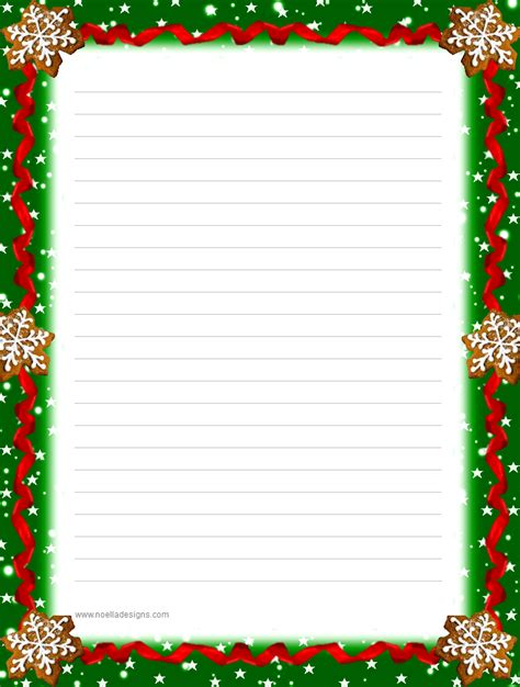 20 Christmas Lined Paper Printable Homecolor Homecolor