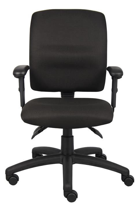 Boss Multi Function Fabric Task Chair W Adjustable Arms Bosschair